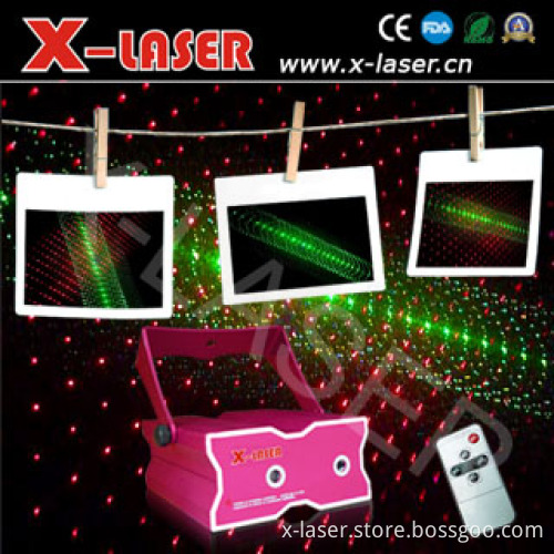 Mini One-Dimensional Red& Green with Tunnel laser light